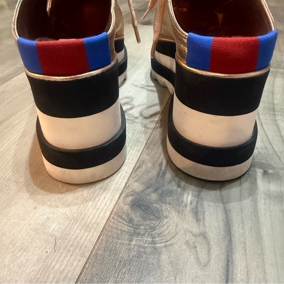 Stella McCartney Metallic Rose Gold ‘Elyse’ Platform Mules - Picture 11 of 11